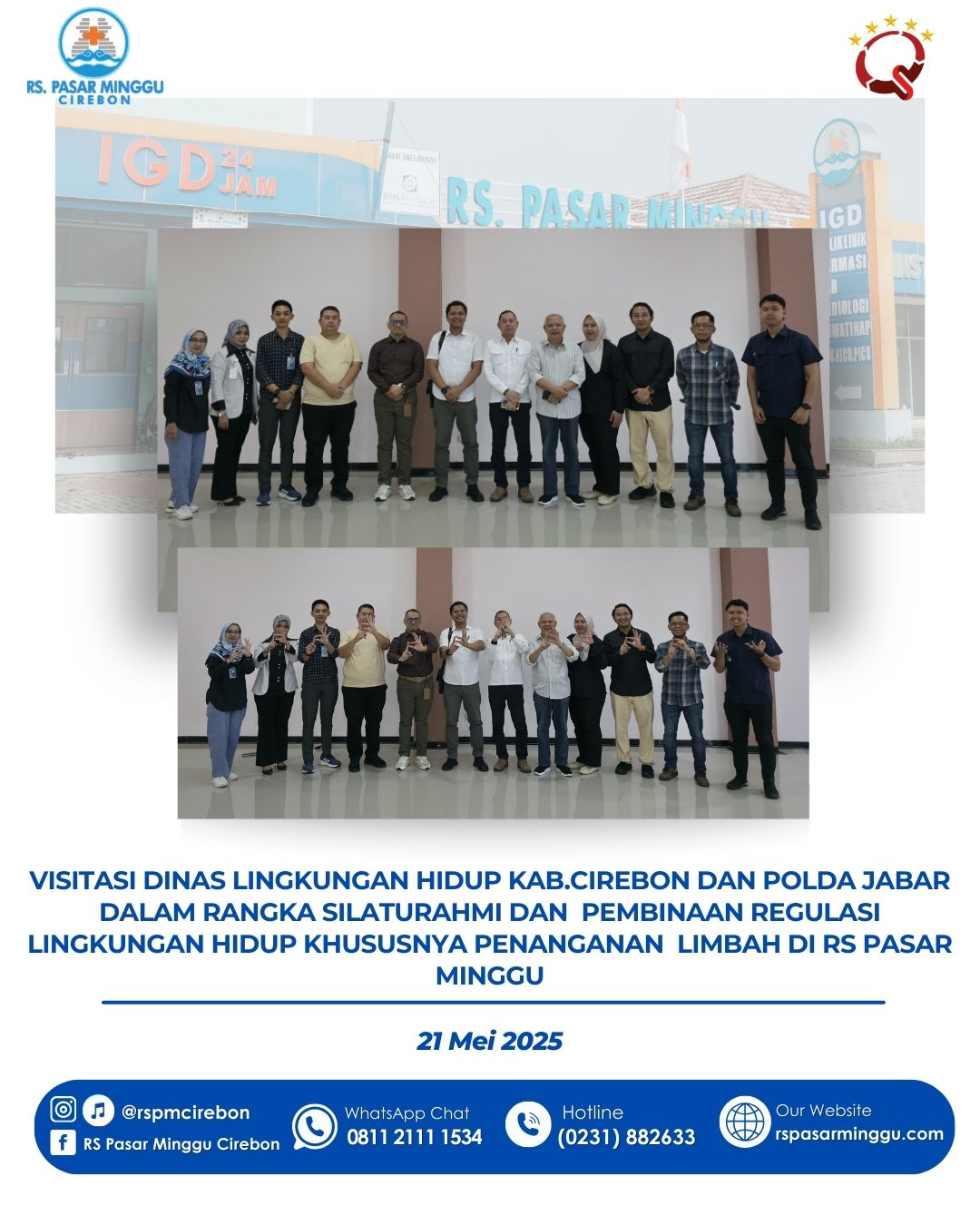 Visitasi Dinas Lingkungan Hidup Kab.Cirebon dan Polda Jabar dalam rangka Silaturahmi dan  Pembinaan 